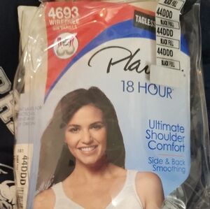 Playtex Bl Comfort Bra with Wide Straps and Full Coverage